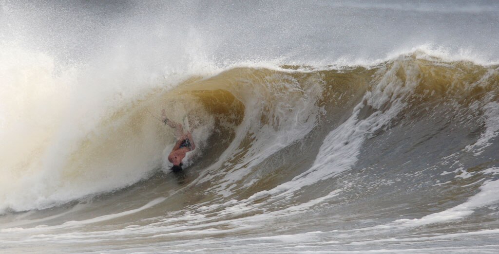 Alexandra Headland gets good lefts and rights for longboarders and shortboarders alike. Picture: Nicholas Falconer