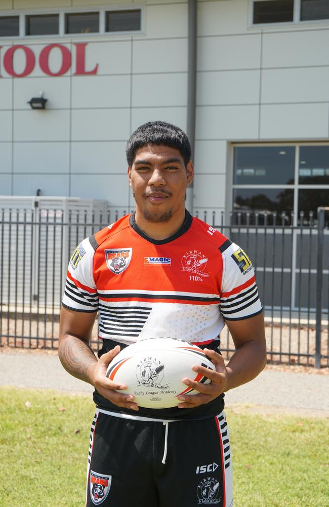 Elekana Suavai from Kirwan State High School's rugby league program.