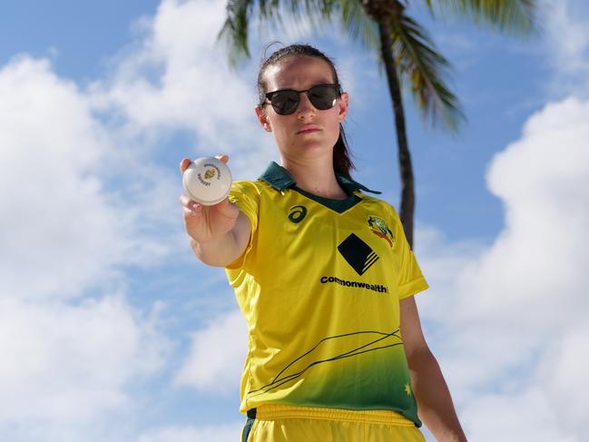 South Australian bowler Megan Schutt is in the Caribbean on tour with the Australian Women's Cricket Team. Photo: cricket.com.au