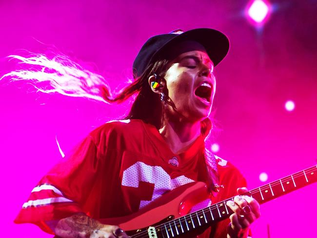 NO RESALE .  Singer and multi-instrumentalist Tash Sultana playing at WOMADelaide 2021. pic: Rob Sferco