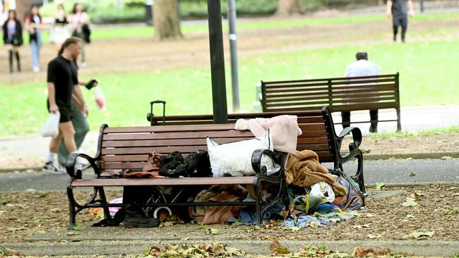 About 120,000 people are homeless in Australia each night, based on 2021 census estimates. Picture: NewsWire / Jeremy Piper