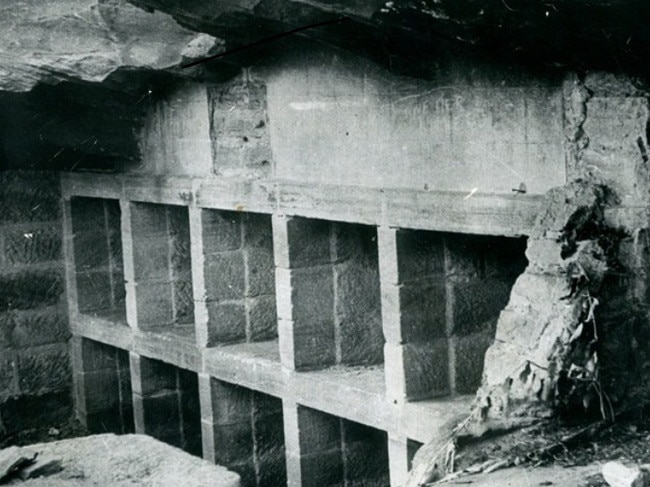 Burial vaults at The Warren, MarrickvilleMUST CREDIT Inner West Council Archives