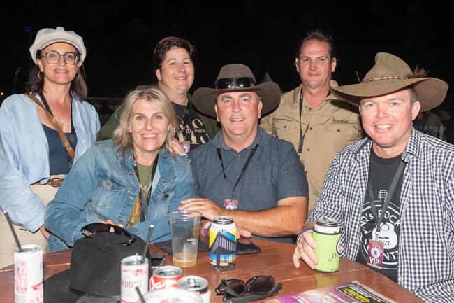 Roz McFadzen, Bec Clark, Regina Totorica, John Clark, Paul Totorica, Scott McFadzen at the NQ's Rock'N Country 2022.Picture: Michaela Harlow