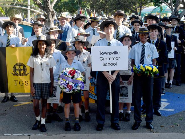 Anzac Day 2025. Strand parade in Townsville. Picture: Evan Morgan