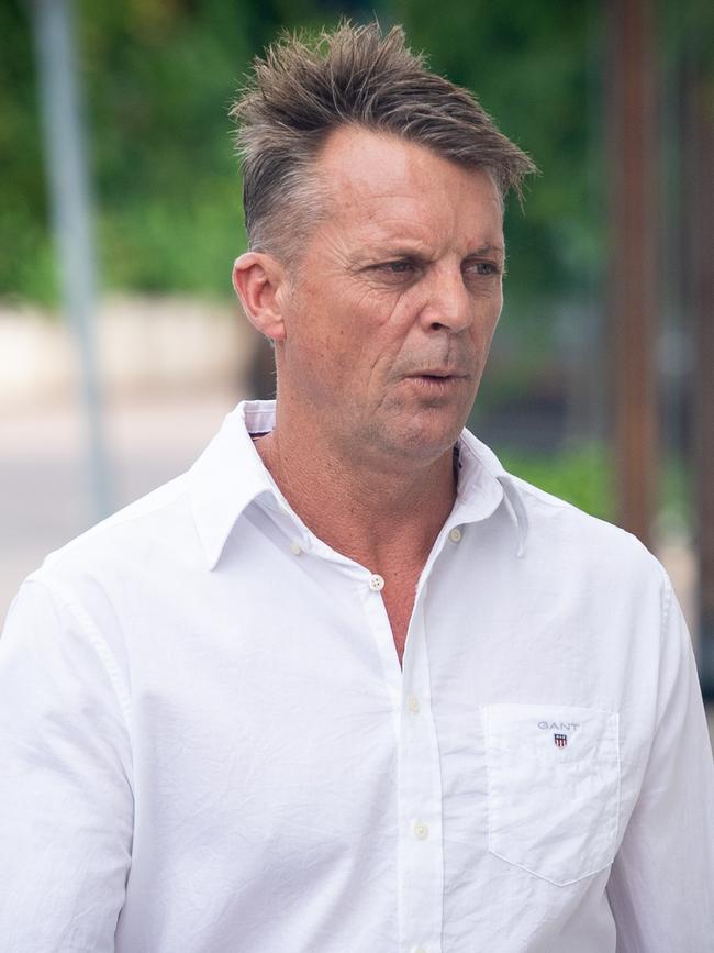 Gary Chisholm outside the Darwin Local Court on Wednesday.