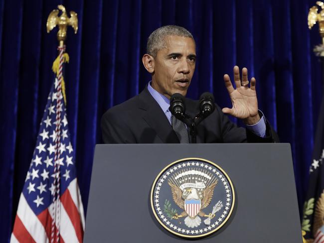 Barack Obama believes Edward Snowden’s leaks “damaged the United States”. Picture: AP.