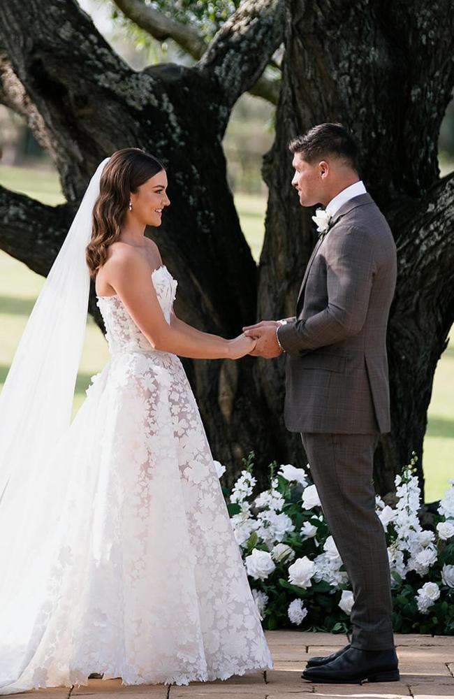 Broncos’ player Cory Paix tied the knot with long-term girlfriend Keeley Malcolm in Toowoomba on October 18, 2024. Photo: Instagram.