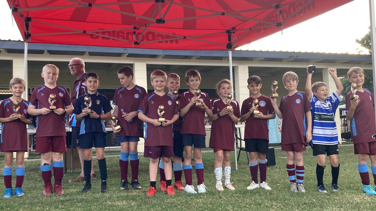 Gympie Diggers: (left to right) Ethan Bailey, Cooper Ritter, Landon Day, Jacob Batten, Chase Monk, Declan Walker, Tom Williams, Tia Collins, Declan Reid, Elliott Skuse, Hayden Rose, Tobias Gerhard