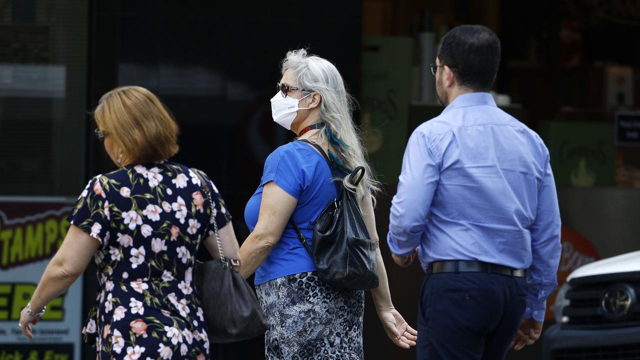 People are being encouraged to practice good hygiene over the festive season, including wearing masks where appropriate. Picture: NCA NewsWire/Tertius Pickard