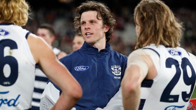 Max Holmes missed Geelong’s grand final through injury. Picture: Getty Images