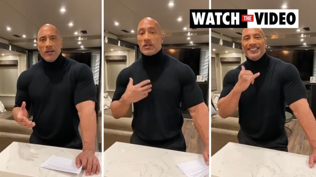 Dwayne "The Rock" Johnson shares a message to Queensland