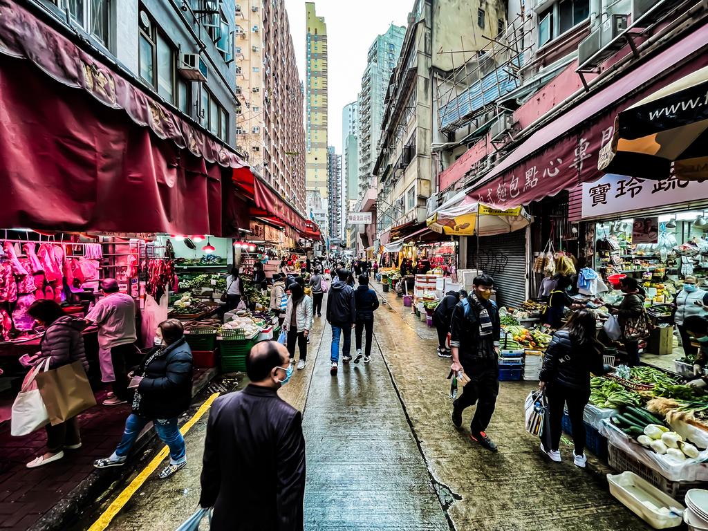 The Wan Chai wet market is a must-visit.