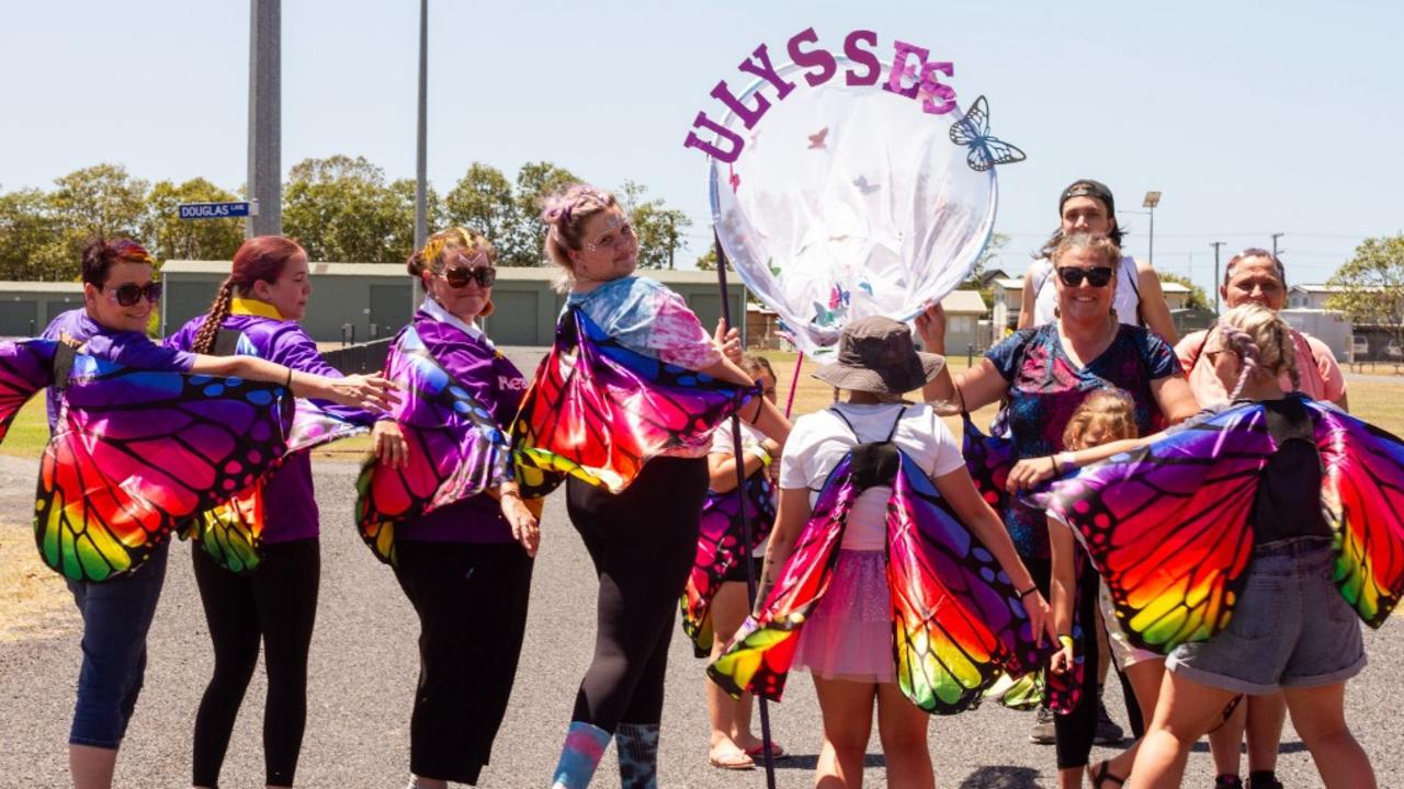 The Ulysses butterflies troupe at the 2023 Bundaberg Relay for Life.