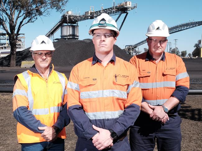 Chris Bartley, Clinton Ruhle and Andy Scouller all want to see the New Acland Mine Stage 3 Expansion approved by the State Government.