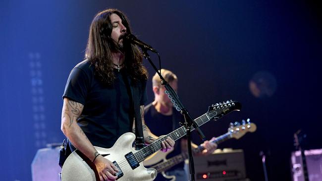 Foo Fighters have been forced into television studios to promote their new record. Picture: (Photo by Kevin Winter/Getty Images for iHeartMedia)