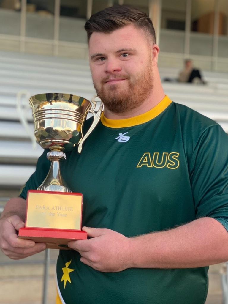 Hugo Taheny after winning Athletics SA’s Para Athlete of the Year in 2023. Picture: Supplied