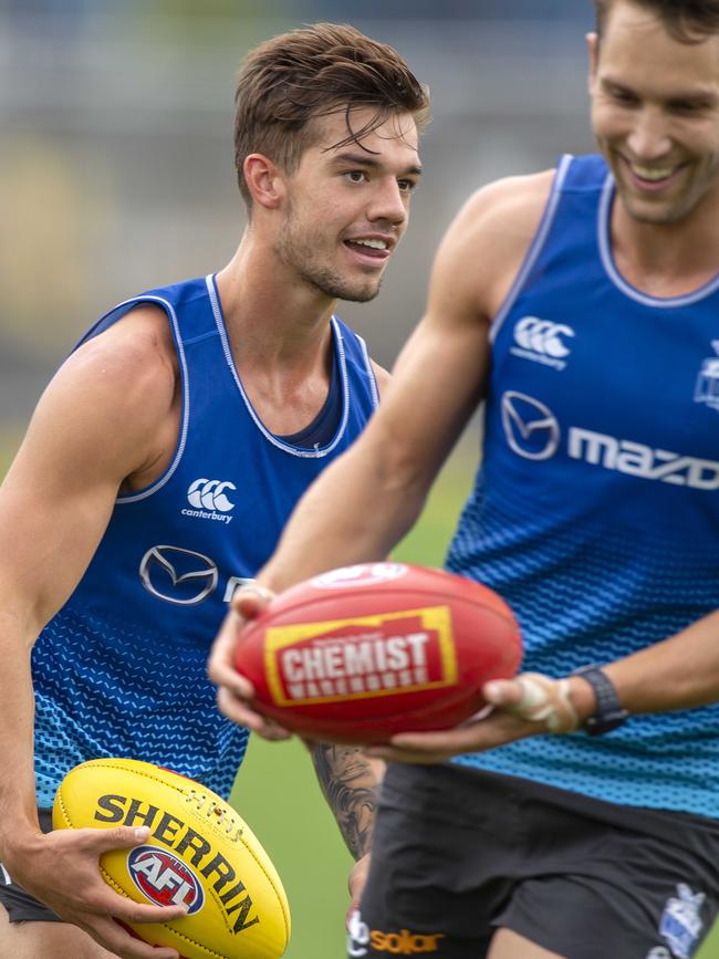 Expect a big improvement in Jy Simpkin, left, in 2019.