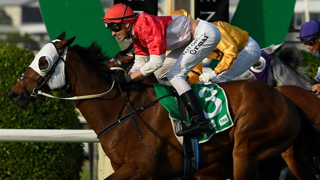 Niccanova scored another stakes win in the Brisbane Handicap at Doomben. Picture: AAP