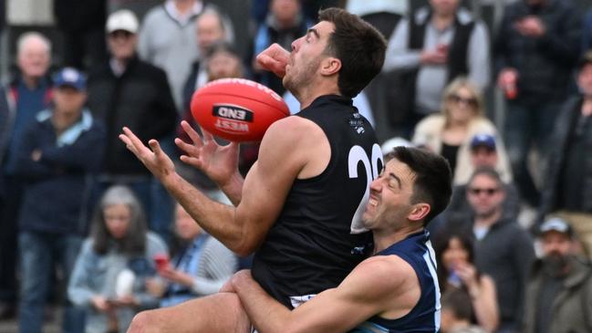 Lycett in action against Glenunga in last year’s grand final. Picture: Brenton Edwards