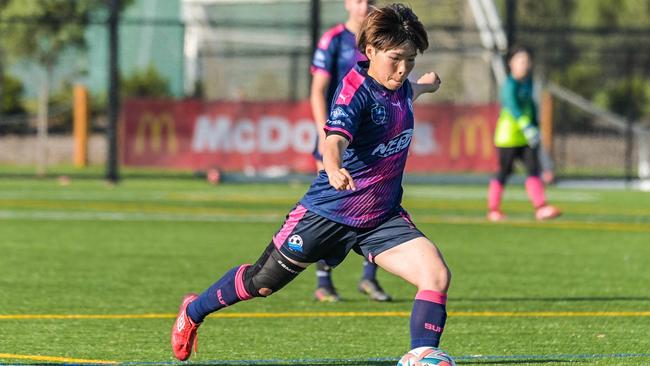 Yuka Sato in action for Southern United. Picture: Supplied