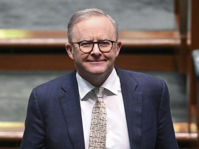 Prime Minister Anthony Albanese during Question Time. Picture: Martin Ollman