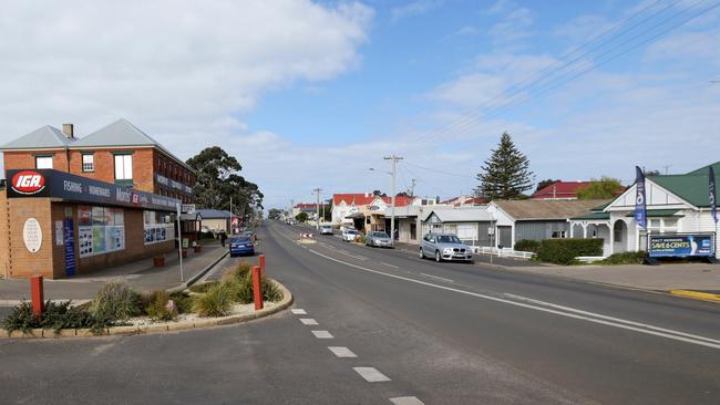 The main street of Swansea on Tasmania’s East Coast. Picture: LUKE BOWDEN