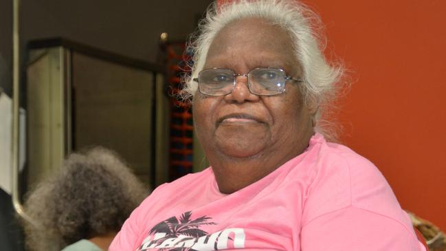 Wujal Wujal elder Adelaide Baird at the Cooktown PCYC evacuation centre. Picture: Bronwyn Farr