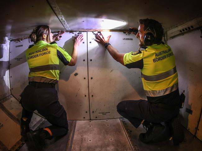 Melbourne Airport workers and airline crew have been busted helping organised criminals smuggle drugs into Victoria. Picture: David Caird