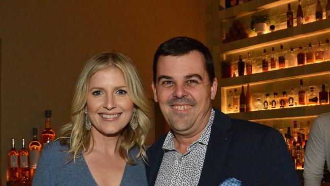 Carla Tooma and Justin Williams at Gold Coast Australian of the Year presentations at Exhibitionist Bar, HOTA, Bundall. Pic: Regina King
