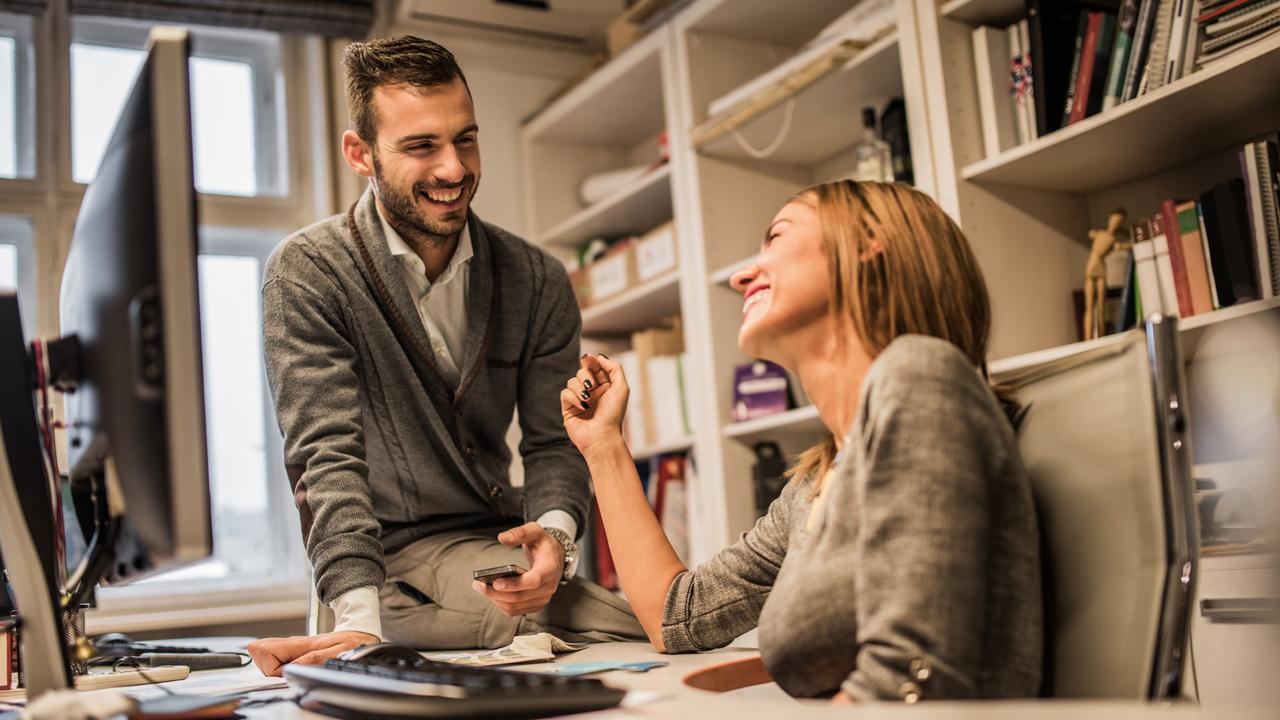 What do you do if you can’t stop flirting with a colleague? Picture: iStock.