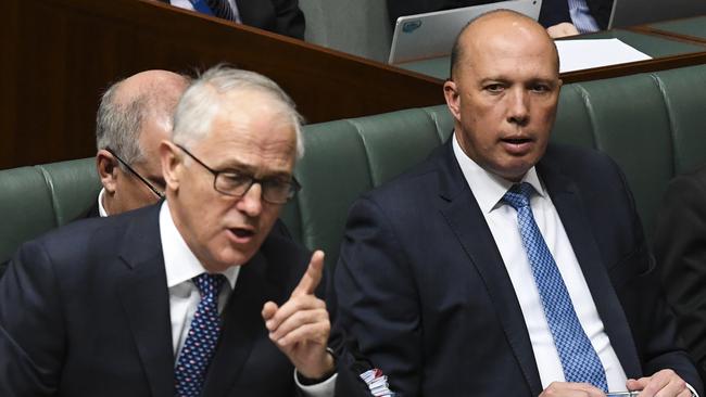 Dutton today resigned, despite Turnbull’s request that he stay. Picture: AAP