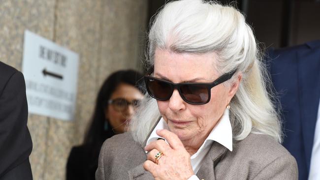 Justice Wigney said Robyn Nevin, who gave evidence in support of Mr Rush, were of impeccable character, when there was no evidence in relation to her. Picture: Peter Rae