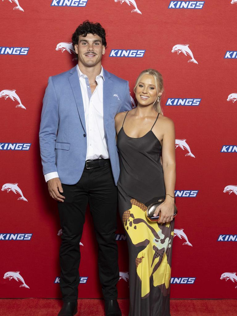 NRL Dolphins season launch at Portside Hamilton, Friday, February 28, 2025 – Herbie Farnworth with Lily Pickles Picture: Richard Walker