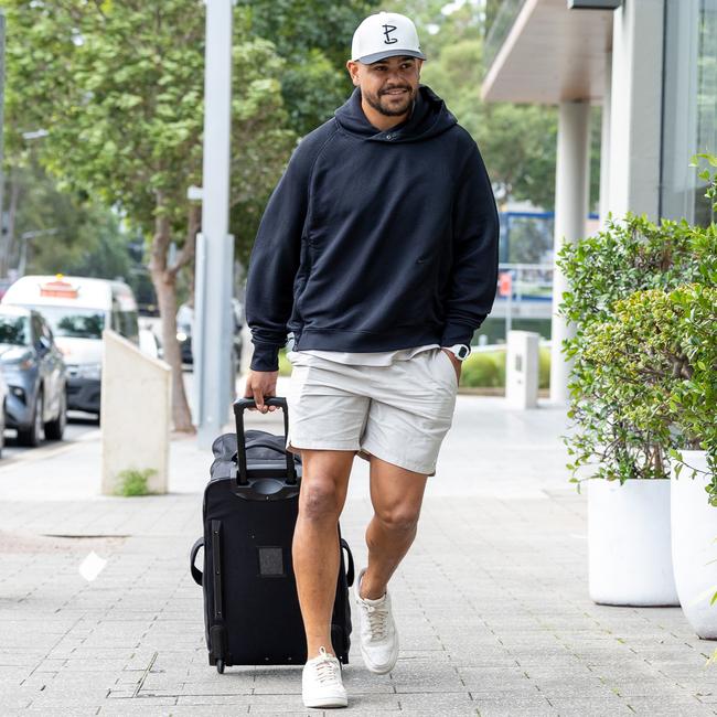 Latrell Mitchell revealed he wouldn’t engage with media during the series. Picture: Thomas Lisson