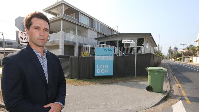 Commercial and residential developer and Hedges Ave resident Jack Ray at the site of the proposed development. Picture: Mike Batterham