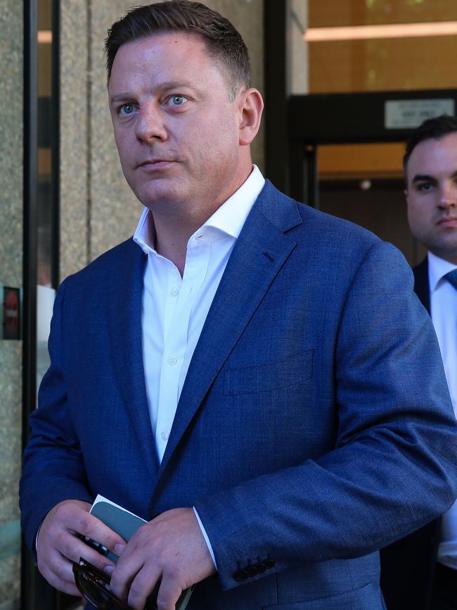 Mr Russell was supported in court by radio host Ben Fordham. Photo by: NCA Newswire / Gaye Gerard