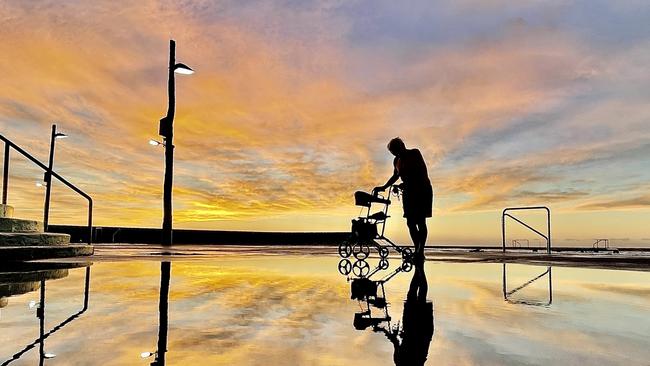 Lance can be found at the pool four times a week before the sun rises. Picture: Steve Dick