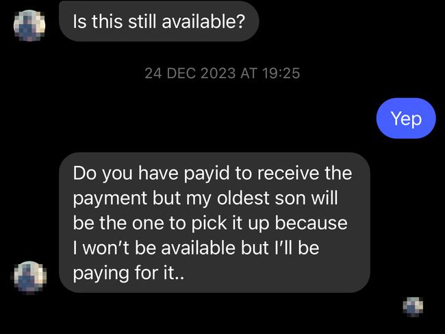 News.com.au has spoken to a number of Facebook Marketplace sellers who've been inundated with messages from scammers.