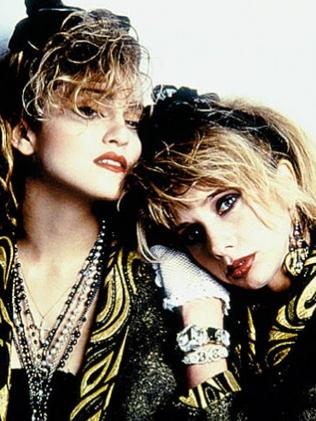 Madonna and Rosanna Arquette in Desperately Seeking Susan. Picture: Supplied