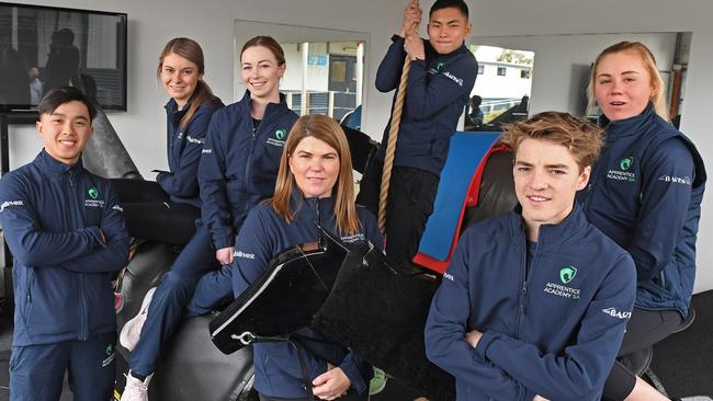 Briony Moore (middle) will be in charge of overseeing the apprentice jockey system in Queensland. Picture: Tom Huntley.