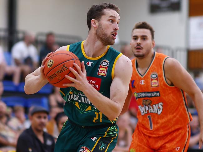 Jarred Bairstow of the JackJumpers against the Cairns Taipans at the Blitz. Picture: Graham Denholm/Getty Images.