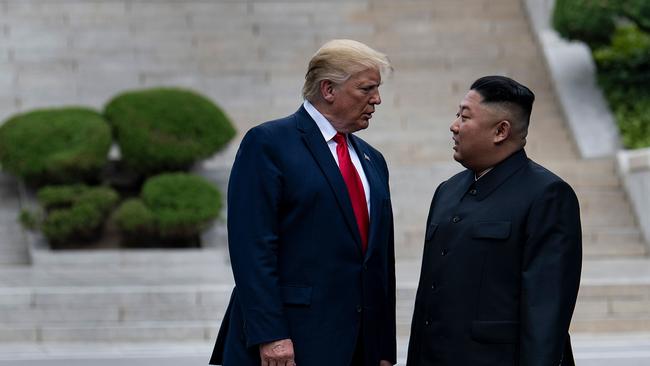 Trump forged close ties with Kim Jong-un of North Korea. Picture: Brendan Smialowski / AFP