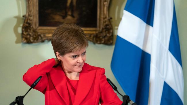 Nicola Sturgeon announces her resignation as Scotland's First Minister. Picture: AFP