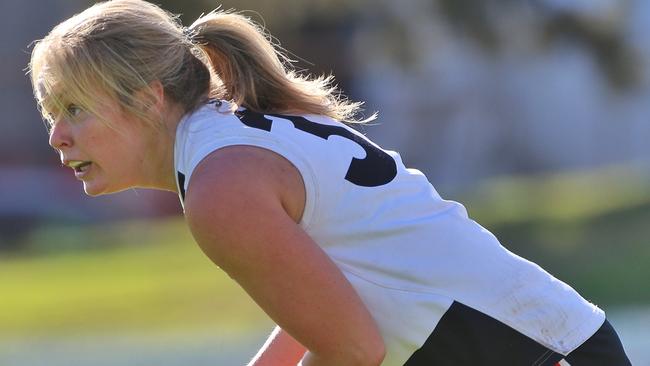 Phoebe McWilliams in action for St Kilda Sharks. Picture: Hamish Blair