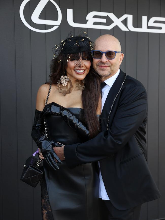 Alex Waislitz and Rebekah Behbahani at Victoria Derby Day. Picture: Mark Stewart