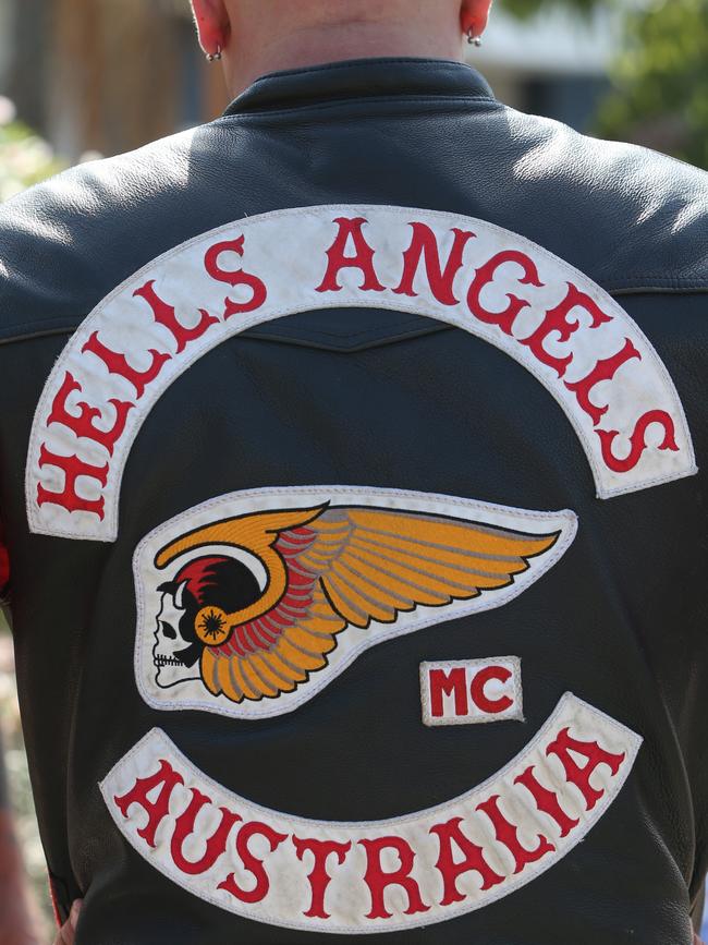 A Hells Angels member. Picture: Jono Searle