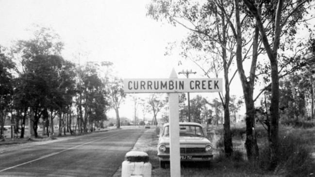 A sign at Currumbin Creek in the mid-late 20th century.