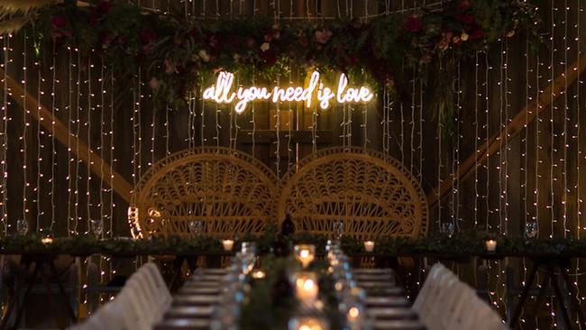 The couple tried to use local businesses wherever possible for their Geelong wedding. Picture: Elisha Lindsay Photography