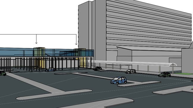 Design plans for the new wing of RDH.