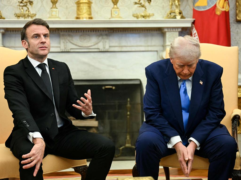 Trump’s route to end the violence has immediately raised eyebrows, especially in Europe, where several of Ukraine’s backers are pushing for the nation’s right to defend itself and reclaim its land from Russia. French President Emmanuel Macron today proclaimed a ceasefire must not mean Ukraine “surrenders”. (Photo by Jim WATSON / AFP)